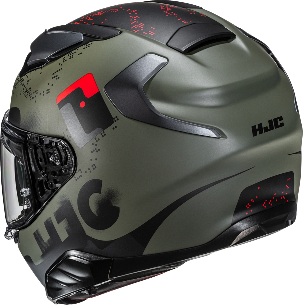 HJC F71 Faco Motorcycle Helmet with Smart Bluetooth System and Sun Visor - Kelly Motorsports