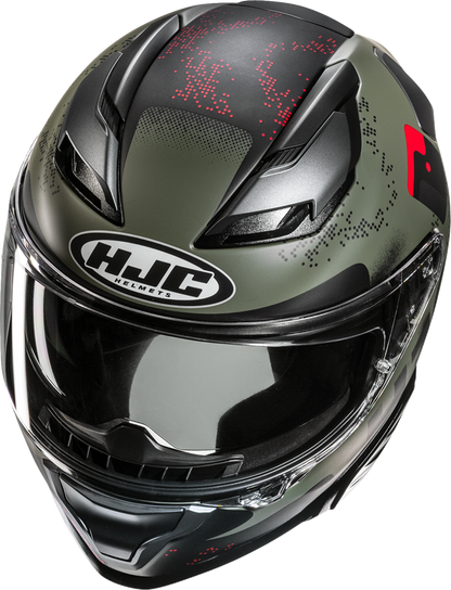 HJC F71 Helmet Faco MC1SF XL by HJC with Smart Bluetooth System and Aerodynamic Fiberglass Shell - Kelly Motorsports