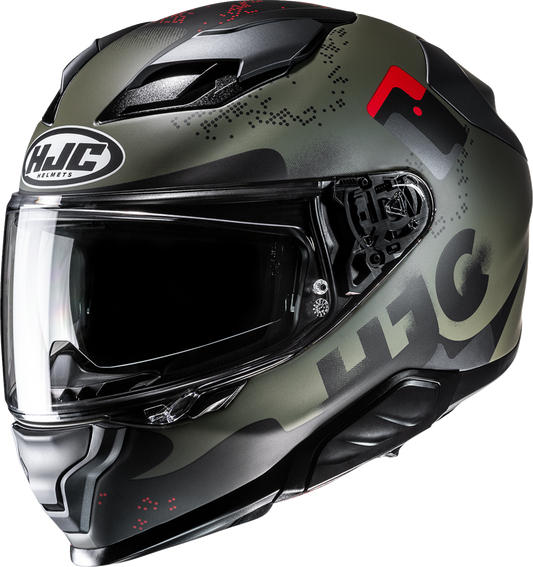 HJC F71 Helmet Faco MC1SF XL by HJC with Smart Bluetooth System and Aerodynamic Fiberglass Shell - Kelly Motorsports