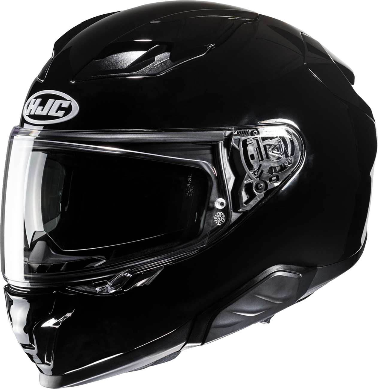 HJC F71 Helmet Solid Black Medium with Integrated Bluetooth and Sun Shield - Kelly Motorsports