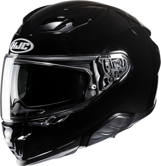 HJC F71 Helmet Solid Black Medium with Integrated Bluetooth and Sun Shield - Kelly Motorsports