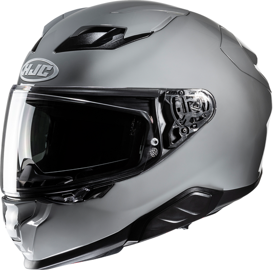 HJC F71 Helmet Solid N Gray XL with Advanced Features and Bluetooth Integration - Kelly Motorsports