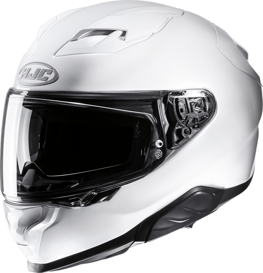 HJC F71 Helmet Solid White Small with Advanced Features and Bluetooth Compatibility - Kelly Motorsports