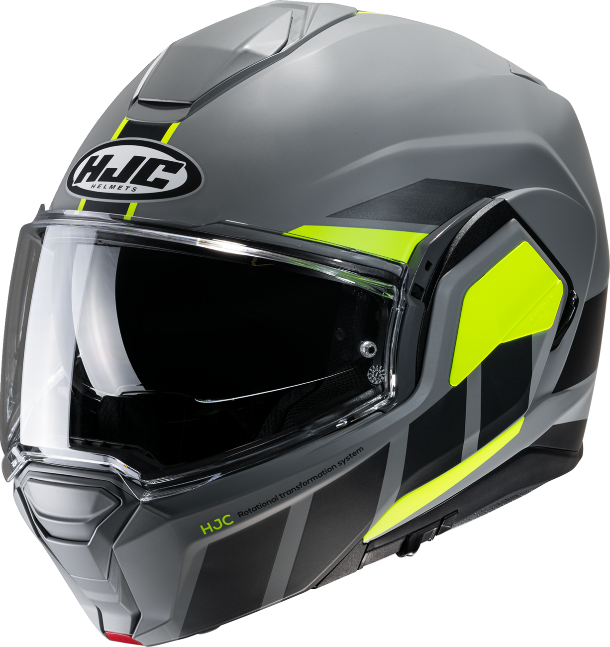 HJC i100 Modular Helmet Beis MC3HSF Small with Bluetooth and Sun Visor - Kelly Motorsports