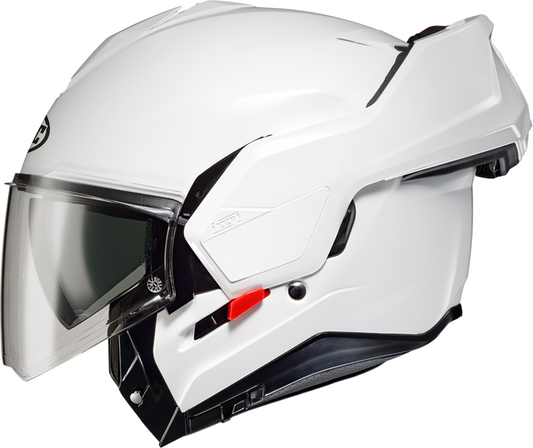 HJC i100 Modular Helmet in White, 2XL – Lightweight Polycarbonate Shell with Bluetooth and Sun Visor - Kelly Motorsports