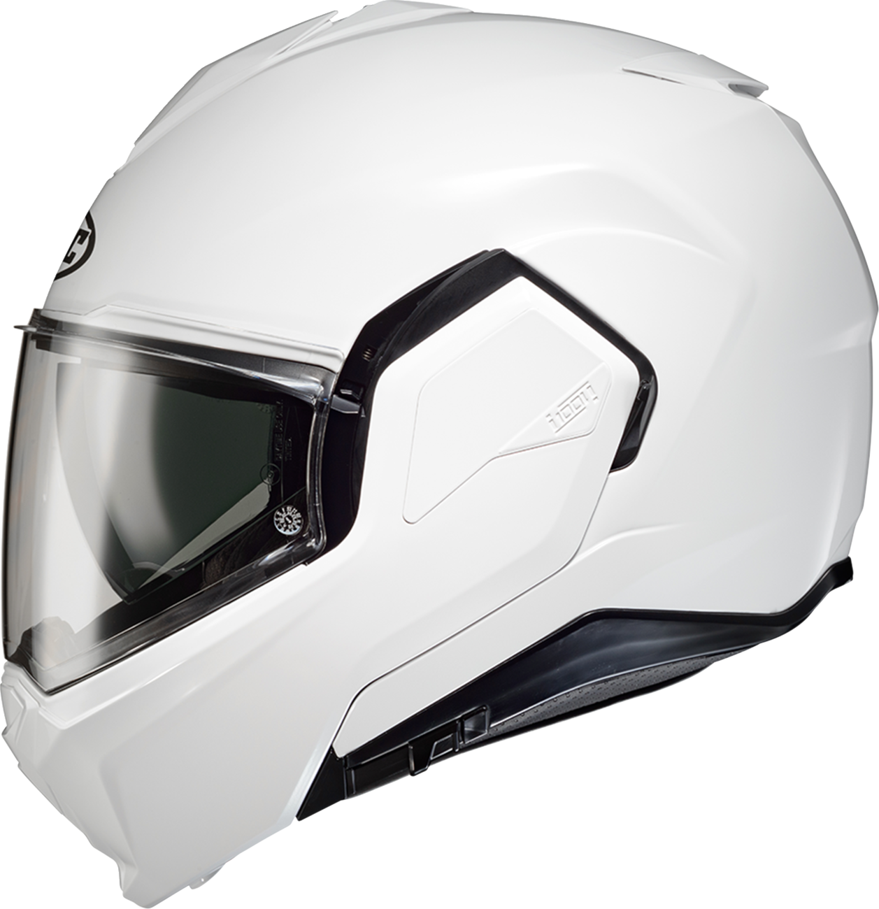 HJC i100 Modular Helmet in White, 2XL – Lightweight Polycarbonate Shell with Bluetooth and Sun Visor - Kelly Motorsports