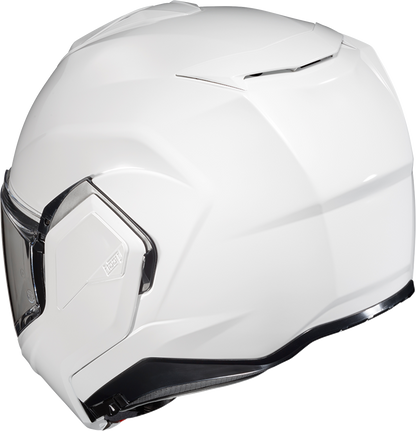 HJC i100 Modular Helmet Solid White XL with Bluetooth and Advanced Ventilation - Kelly Motorsports