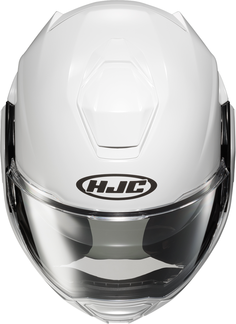 HJC i100 Modular Helmet Solid White XL with Bluetooth and Advanced Ventilation - Kelly Motorsports