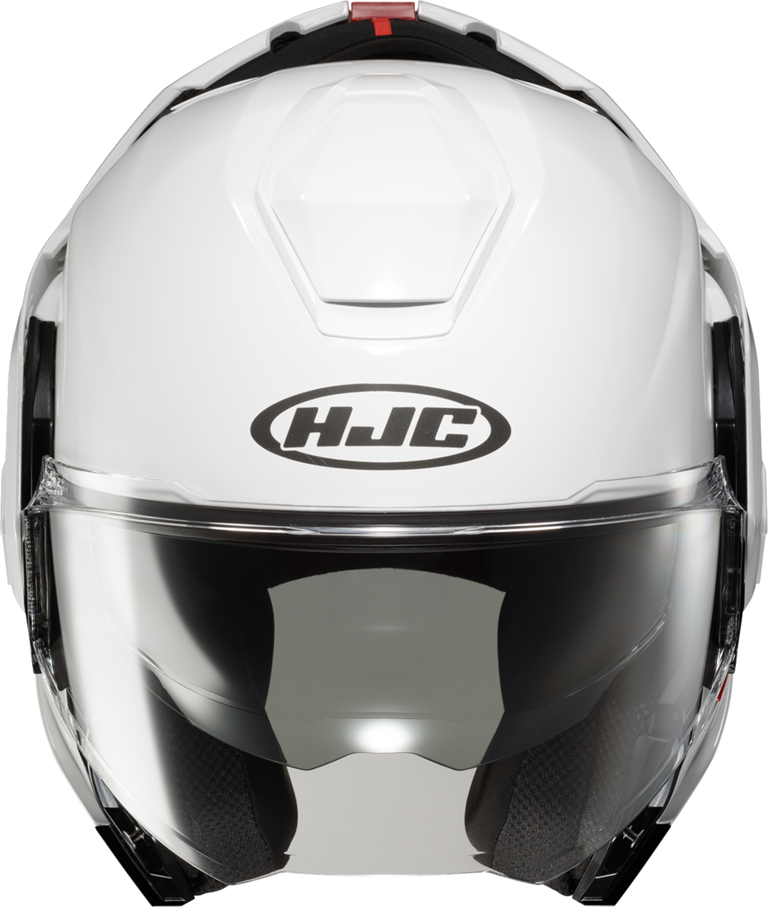 HJC i100 Modular Helmet Solid White XL with Bluetooth and Advanced Ventilation - Kelly Motorsports
