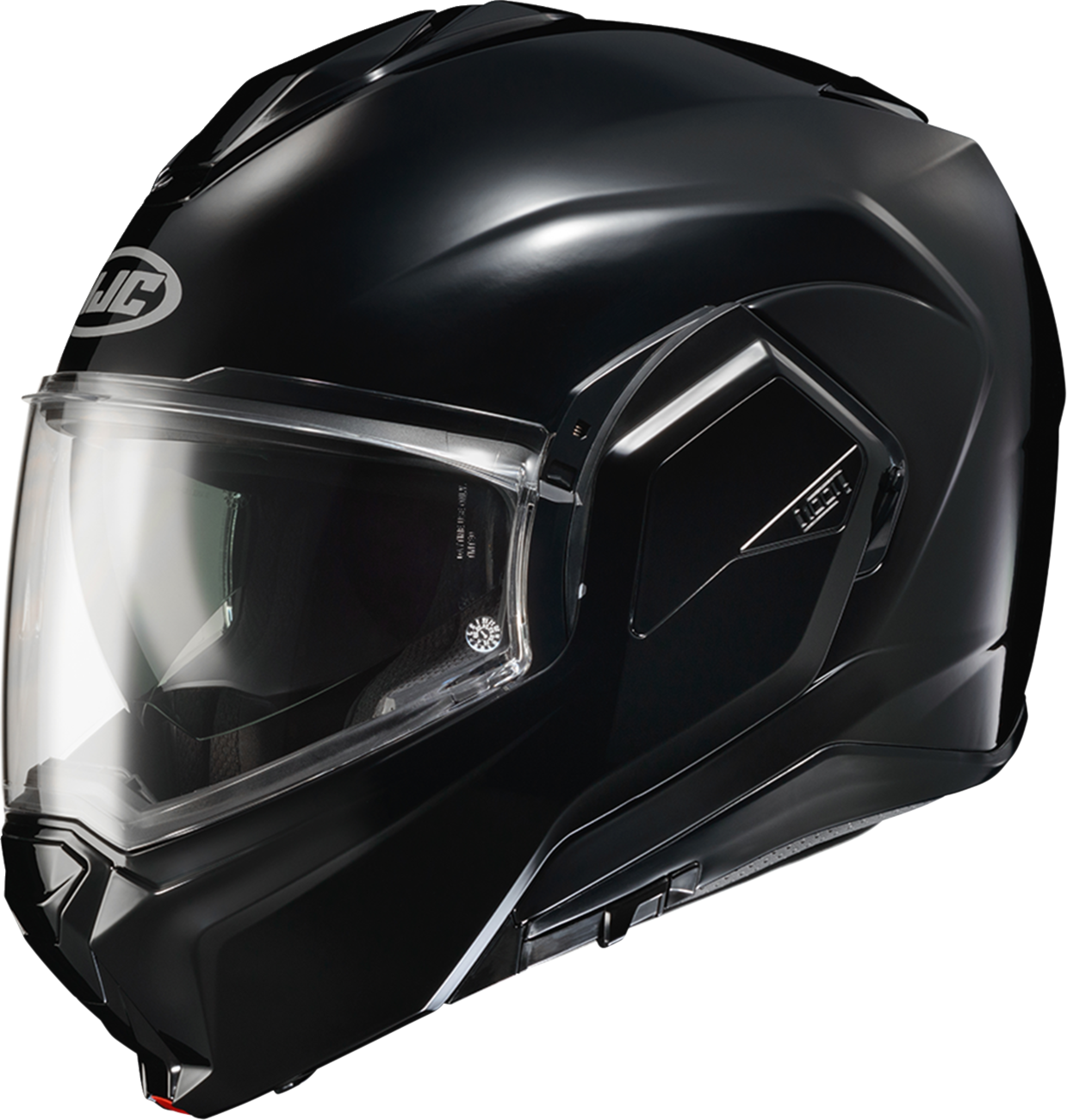 HJC i100 Modular Helmet with Bluetooth - Solid Black, 2XL (Part No. EP26NUS8XBKV) - Kelly Motorsports