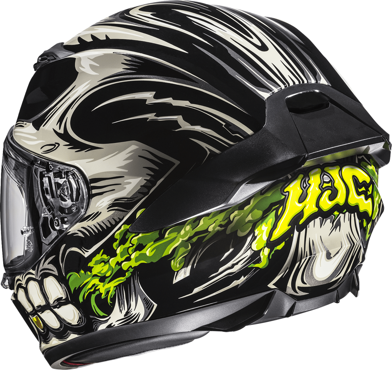 HJC i11 Helmet - Acid Skull Design with Pinlock® Compatibility and Advanced Ventilation - Kelly Motorsports
