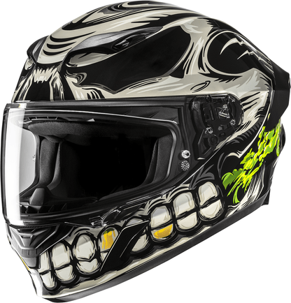 HJC i11 Helmet Acid Skull MC5 Large FP67NUS6205V – Advanced Polycarbonate Shell with Pinlock® Prepared and Anti-Scratch Shield - Kelly Motorsports