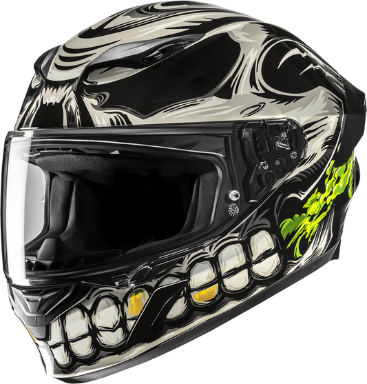 HJC i11 Helmet Acid Skull MC5 Large FP67NUS6205V – Advanced Polycarbonate Shell with Pinlock® Prepared and Anti-Scratch Shield - Kelly Motorsports