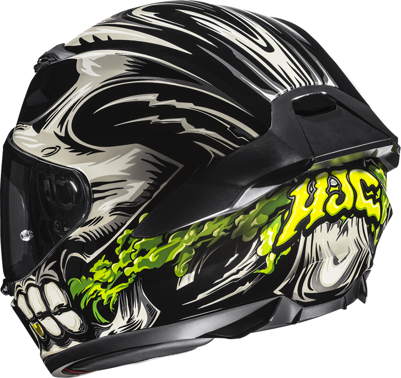 HJC i11 Helmet Acid Skull MC5 Large FP67NUS6205V – Advanced Polycarbonate Shell with Pinlock® Prepared and Anti-Scratch Shield - Kelly Motorsports