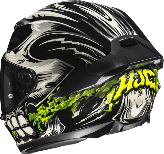 HJC i11 Helmet Acid Skull MC5 Large FP67NUS6205V – Advanced Polycarbonate Shell with Pinlock® Prepared and Anti-Scratch Shield - Kelly Motorsports