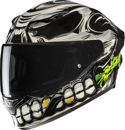 HJC i11 Helmet - Acid Skull MC5, Small FP67NUS4205V - Lightweight, Impact - Resistant Motorcycle Helmet with UV Protection and Advanced Ventilation - Kelly Motorsports