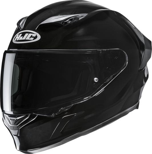 HJC i11 Helmet - Solid Black, 2XL - Lightweight Racing - Style Motorcycle Helmet with Advanced Ventilation and Anti - Scratch Shield - Kelly Motorsports