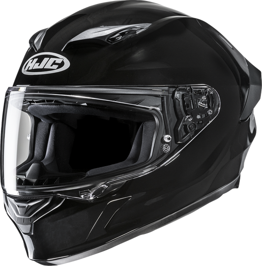 HJC i11 Helmet - Solid Black, 2XL - Lightweight Racing - Style Motorcycle Helmet with Advanced Ventilation and Anti - Scratch Shield - Kelly Motorsports