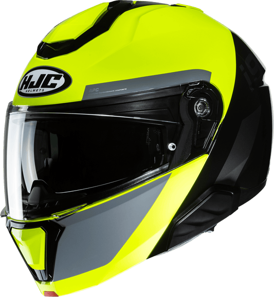 HJC i91 Modular Helmet Bina MC3H Large - Lightweight, Aerodynamic, Bluetooth Compatible - Kelly Motorsports