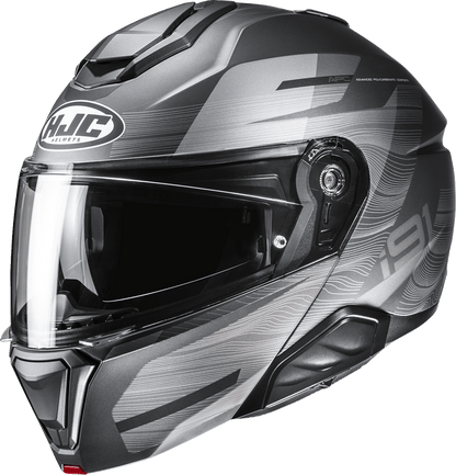 HJC i91 Modular Helmet Dusk Large EP35NUS64S5V - Lightweight, Aerodynamic, Bluetooth Compatible - Kelly Motorsports