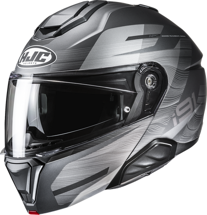 HJC i91 Modular Helmet Dusk MC5SF XS by HJC - Stylish Lightweight Motorcycle Helmet with Sun Visor and Advanced Safety Features - Kelly Motorsports