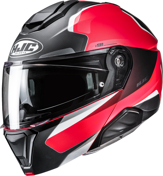 HJC i91 Modular Helmet Felio MC1SF XS by HJC – Lightweight, Aerodynamic, Bluetooth Compatible - Kelly Motorsports