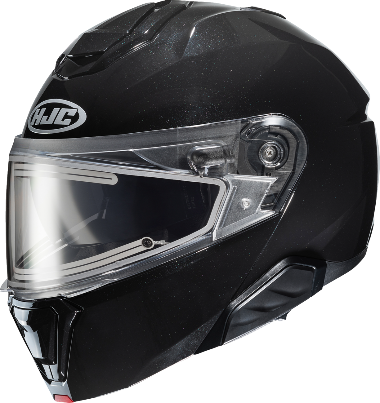 HJC i91 Modular Snow Helmet with Electric Visor - Black, Large - EP35EUS6XBKV - Kelly Motorsports