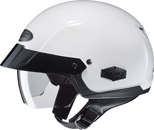 HJC IS-Cruiser Helmet - Solid White, XS, Advanced Polycarbonate Shell and Sun Shield - Kelly Motorsports