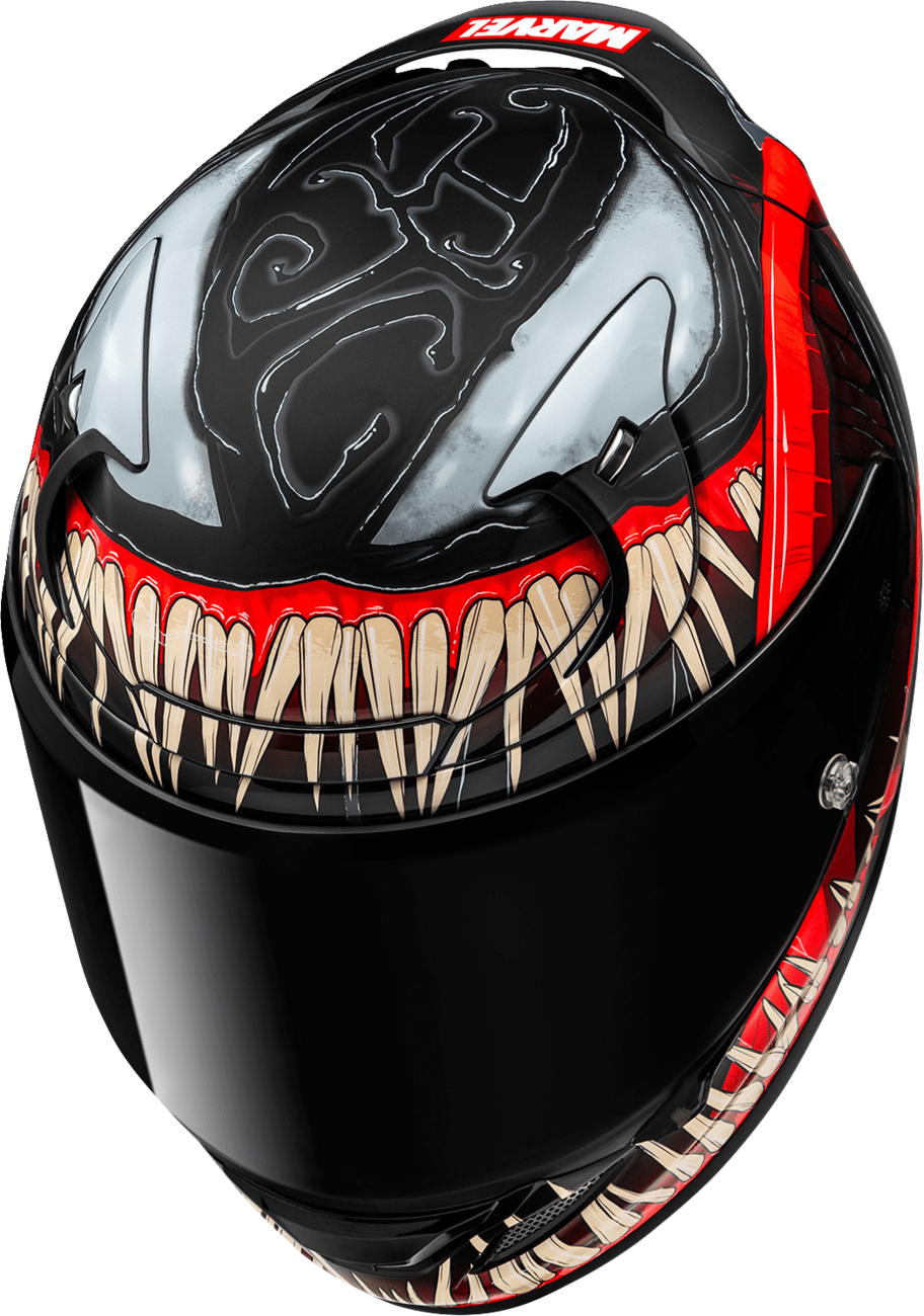 HJC RPHA 12N Marvel Venom 3 Motorcycle Helmet - Part Number FA53NUS5ES1V - Kelly Motorsports