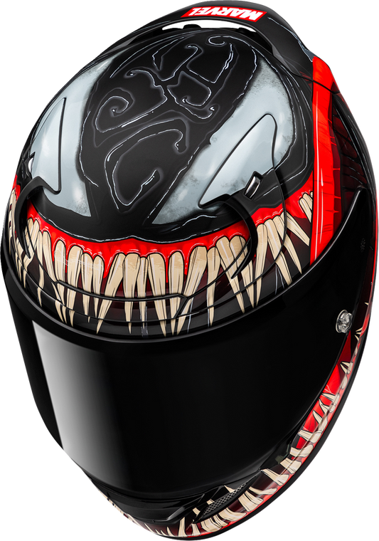 HJC RPHA 12N Marvel Venom 3 Motorcycle Helmet (Part Number FA53NUS8ES1V, 2XL) - Kelly Motorsports
