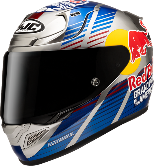 HJC RPHA 12N Red Bull Austin GP II Helmet - 2XL FA53NUS8F21V with PIM EVO Construction and Advanced Ventilation - Kelly Motorsports