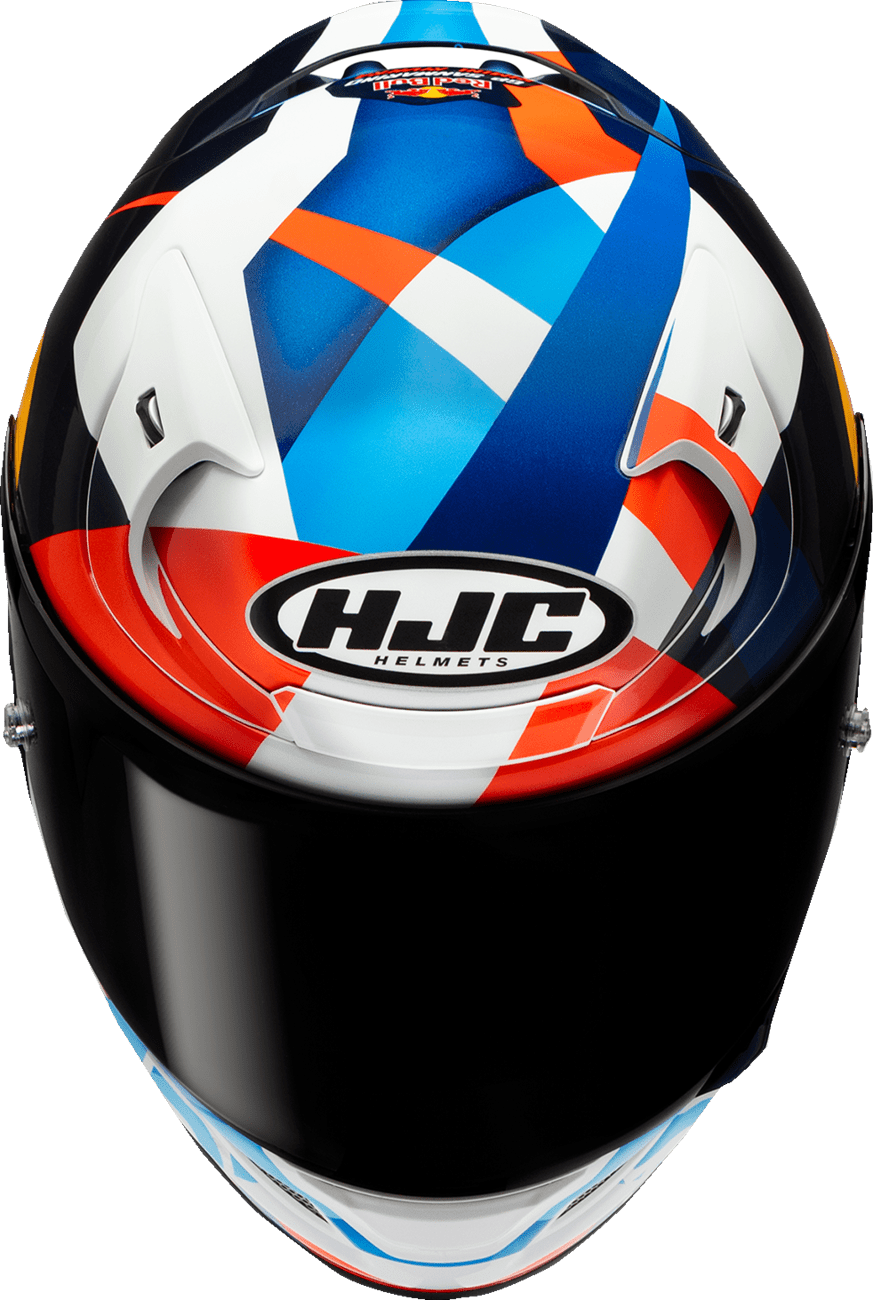HJC RPHA 12N Red Bull Misano GP II Motorcycle Helmet - Part Number FA53NUS7N09V - Kelly Motorsports