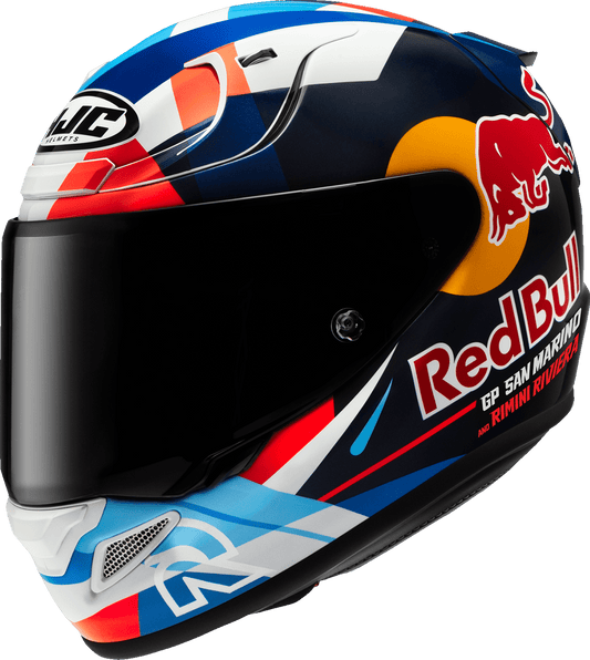 HJC RPHA 12N Red Bull Misano GP II Motorcycle Helmet - Part Number FA53NUS7N09V - Kelly Motorsports