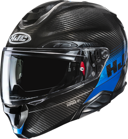 HJC RPHA 91 Carbon Modular Helmet - Elig MC2 XL with Advanced Safety and Comfort Features - Kelly Motorsports