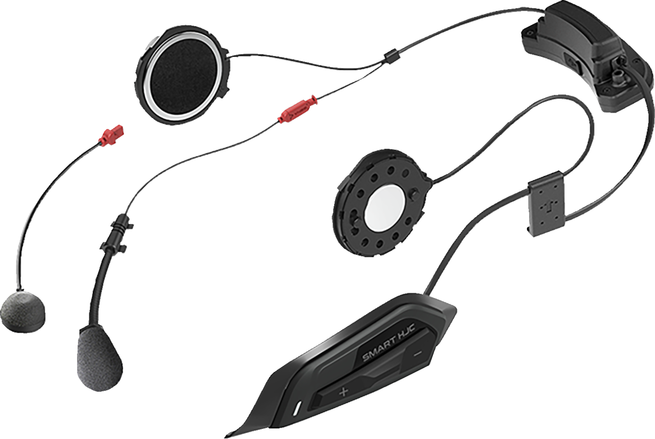 HJC SMART Headset 21B 2nd Generation Bluetooth Motorcycle Intercom - Model BT021B00MBK0 - Kelly Motorsports