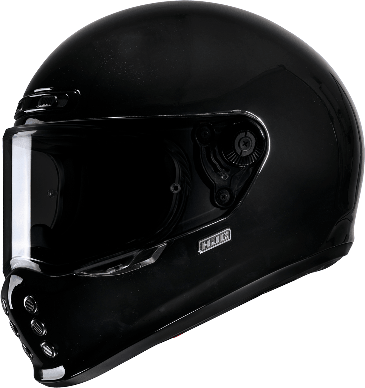 HJC V10 Helmet - Solid Black - Size XL - FA45NUS7XBKV - Kelly Motorsports