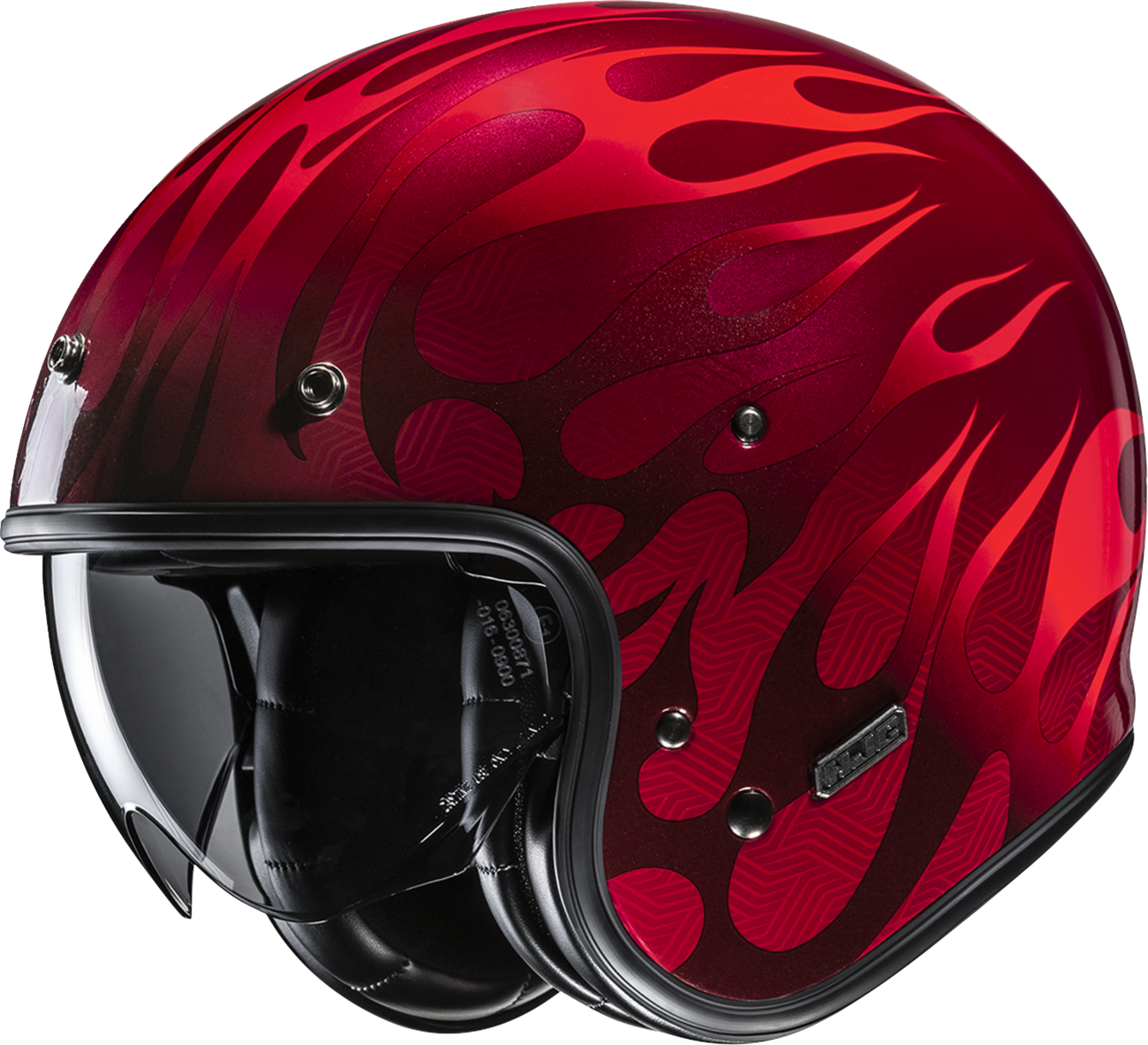 HJC V31 Firo Open - Face Motorcycle Helmet - Comfortable Lightweight Design with Adjustable Visor and Leather Interior - Kelly Motorsports