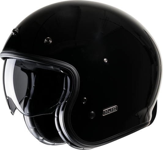HJC V31 Open - Face Helmet - Solid Black, Large Model JA20NUS6XBKV - Kelly Motorsports
