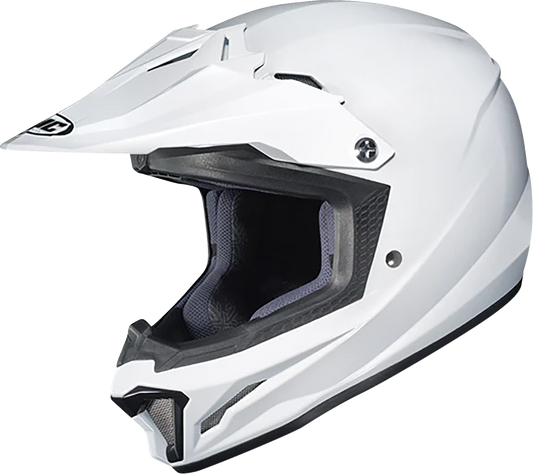 HJC Youth CL - XY II Helmet Solid White XL - Lightweight Polycarbonate Shell and Advanced Ventilation - Kelly Motorsports