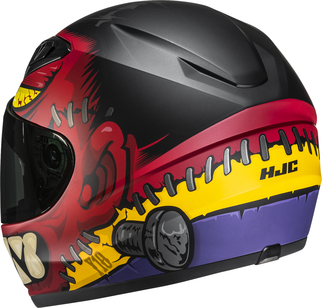 HJC Youth Y10 Helmet - Frank MC1SF - Medium FP70NUSF1S1V - Kelly Motorsports