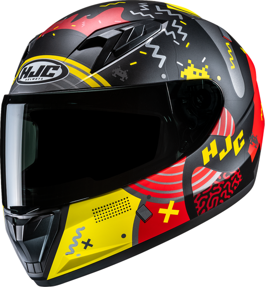 HJC Youth Y10 Helmet - Mika FC1SF - Medium FP70NUSF0S1V for Kids and Teens - Kelly Motorsports
