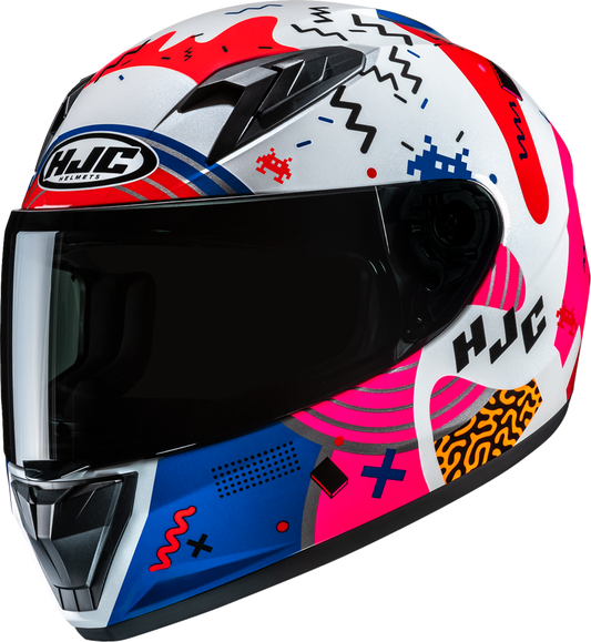 HJC Youth Y10 Helmet - Mika - MC28 Medium FP70NUSF028V - Kelly Motorsports
