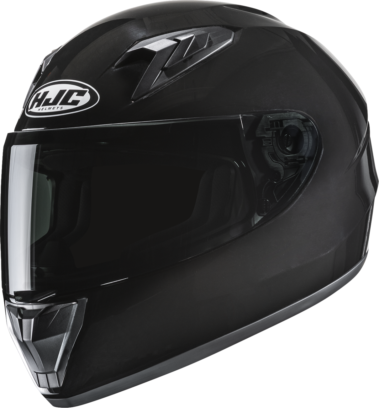 HJC Youth Y10 Helmet - Solid Black, Model FP70NUSFMETV - Kelly Motorsports