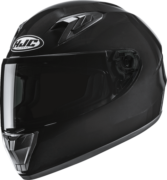 HJC Youth Y10 Helmet - Solid Black, Small (Part Number: FP70NUSEMETV) - Kelly Motorsports