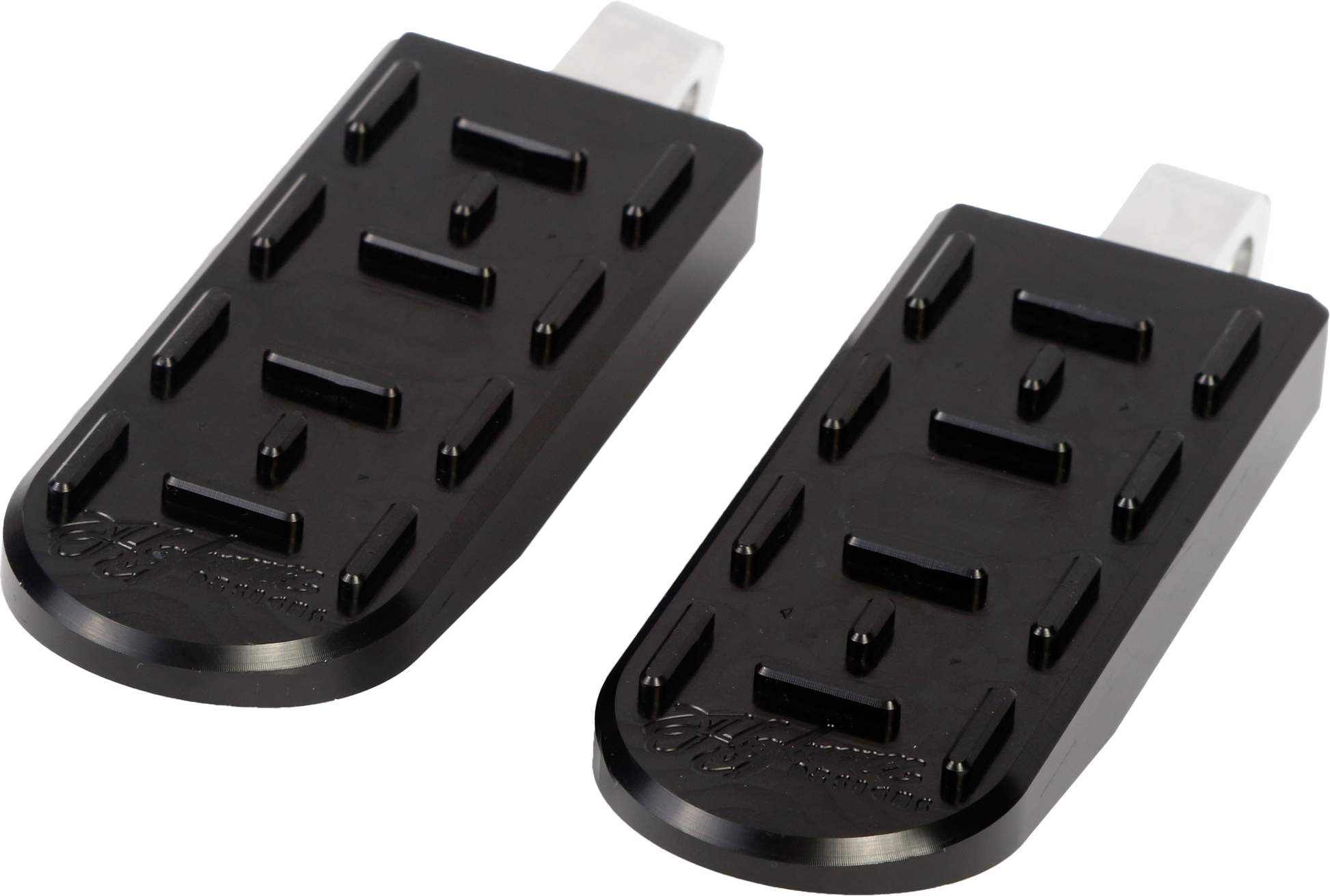 Hoffmann Designs HDB - 1004B Billet Foot Pegs for Harley - Davidson in Black - Kelly Motorsports