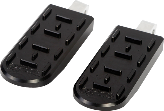 Hoffmann Designs HDB - 1004B Billet Foot Pegs for Harley - Davidson in Black - Kelly Motorsports