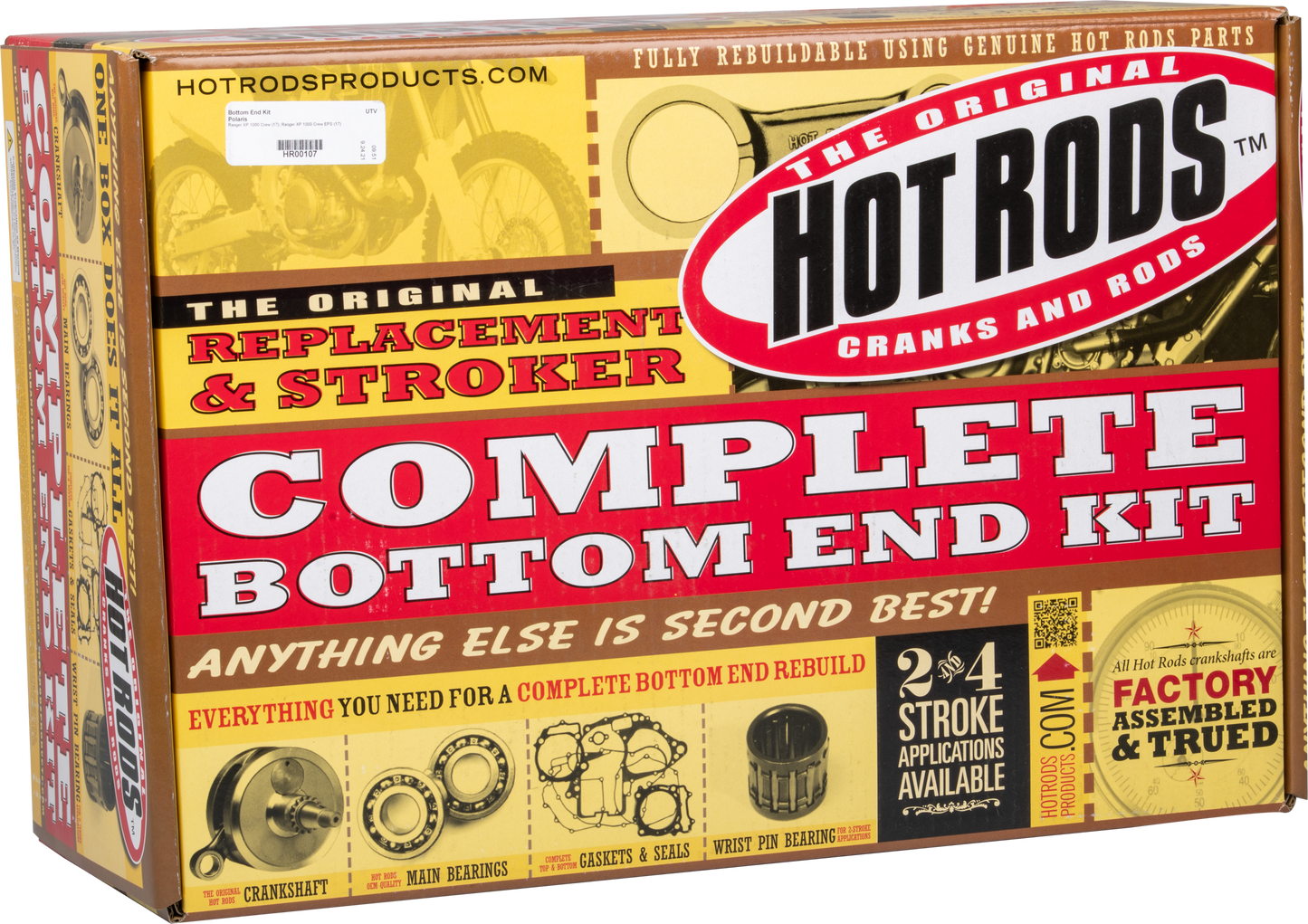 HOT RODS Bottom End Kit for Polaris Ranger Crew XP 1000 - Part HR00107 - Kelly Motorsports