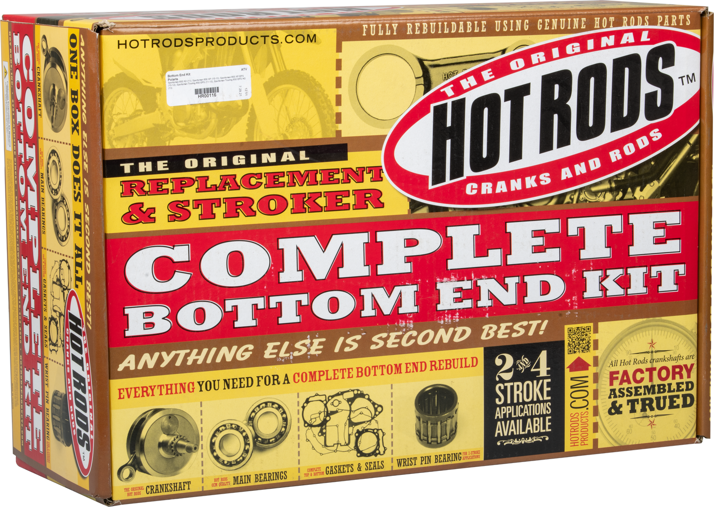 HOT RODS Bottom End Kit for Polaris Sportsman XP 850 & Touring 850 Models - Part HR00116 - Kelly Motorsports