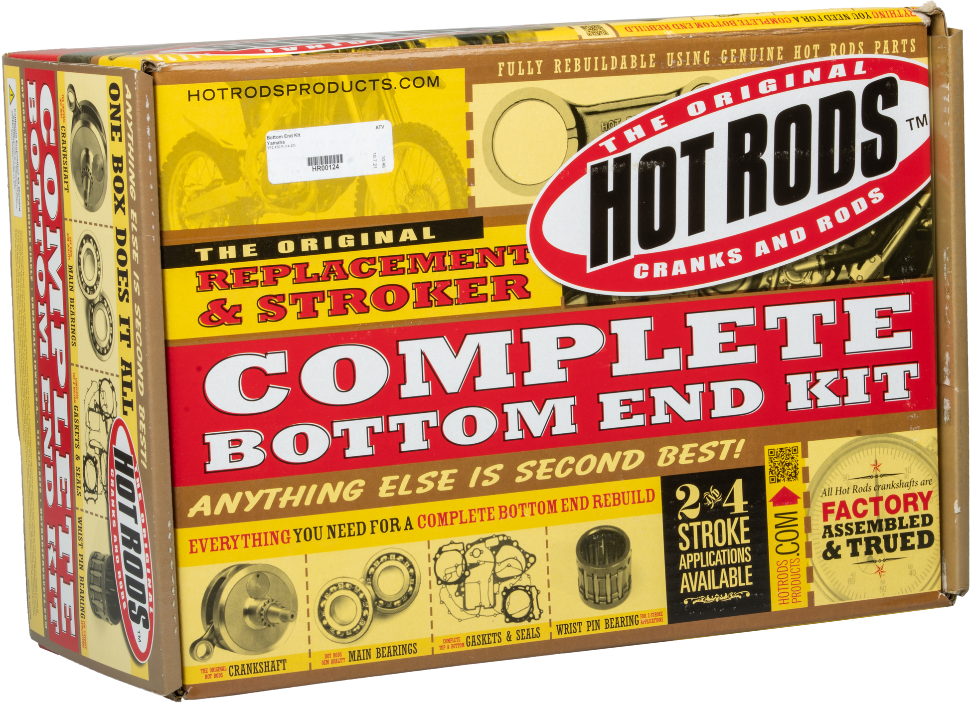 HOT RODS Bottom End Kit for Yamaha YFZ450R (2014 - 2020) - Part HR00124 - Kelly Motorsports