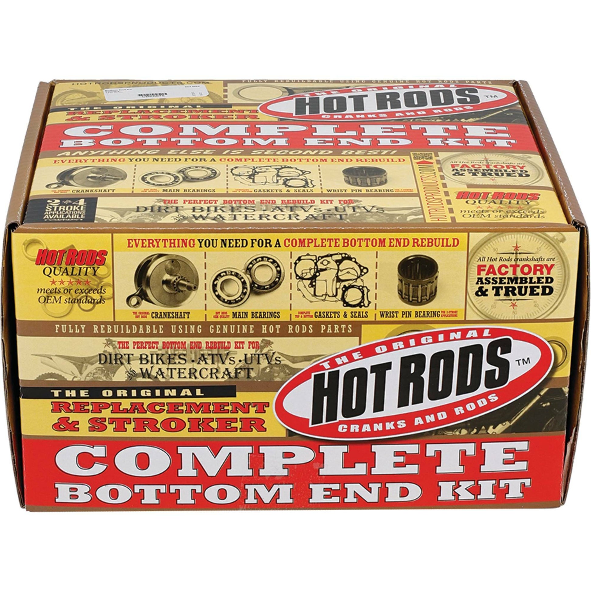 HOT RODS CBK0075 Bottom End Kit for Yamaha YZ80 (1993 - 2001) - Complete Crankshaft Rebuild Kit - Kelly Motorsports